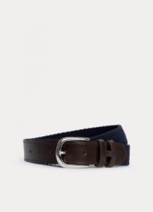  Cinture intrecciate da uomo Hackett blu navy