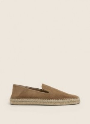  Espadrillas in pelle scamosciata Hackett Uomo Marrone