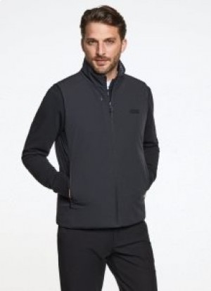  Hackett Gilet reversibile con zip Uomo Grigio