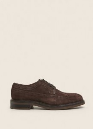  Scarpe casual da uomo Hackett Suede Brogue marrone