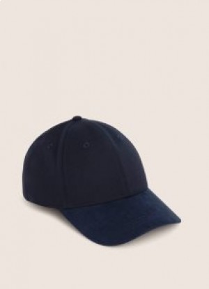  Pánské kšiltovky Hackett Wool Navy Blue