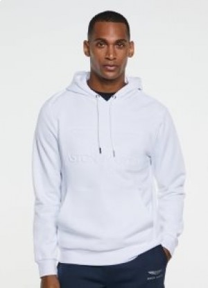  Hackett Amr Logo Hoodie Heren Witte Sweatshirts
