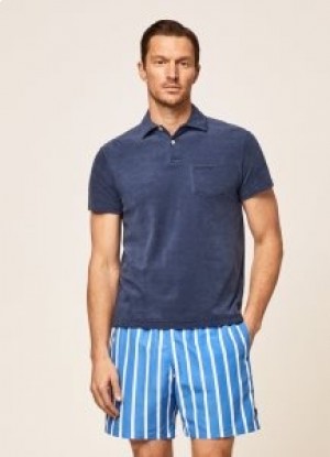  Hackett Gestreepte Heren Badmode Blauw