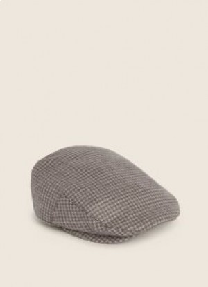  Hackett Wool Flat Caps Heren Bruin
