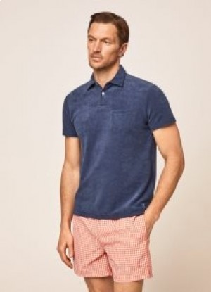  Hackett geruite herenkoraal zwemkleding