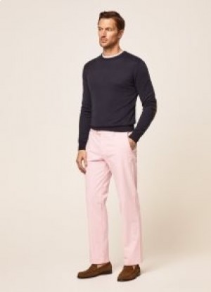  Hackett Core Sanderson Classic Fit Herenbroek in Lichtroze