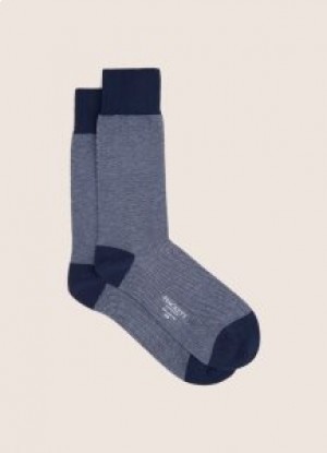  Hackett Bird Eye Socks miesten laivastonsininen