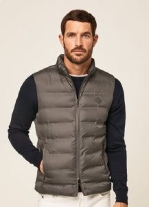  Hackett Slim Fit tikattu Gilet miesten takit harmaa