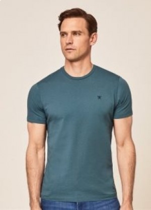  Hackett Basic Brodeerattu Logo Miesten T-paita
