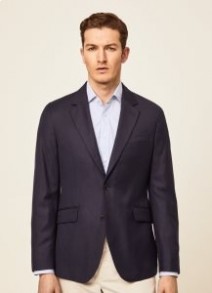  Hackett Classic Wool Blazers Ανδρικά Navy Blue
