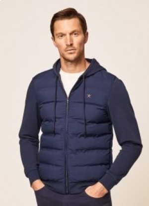  Hackett Hybrid Jackets Ανδρικά Μπλε Navy