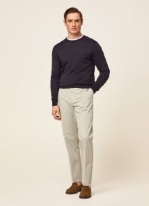  Ανδρικό παντελόνι Hackett Core Sanderson Classic Fit Πράσινο