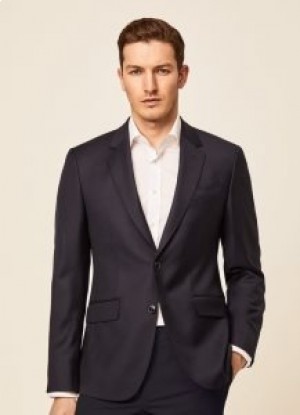  Hackett Blazer In Ιταλικά Υφασμάτινα Ανδρικά Κοστούμια Navy Blue