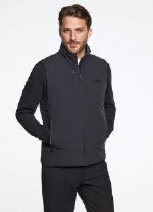  Gilet cu fermoar reversibil Hackett Jachete pentru bărbați, gri