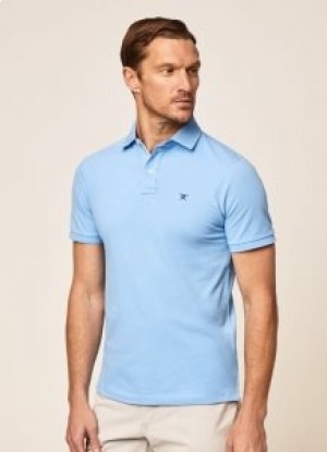  Hackett Kısa Kollu Polo Gömlek Erkek Mavi