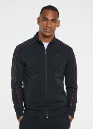  Hackett Jumper Fermuarlı Kapşonlu Erkek Siyah