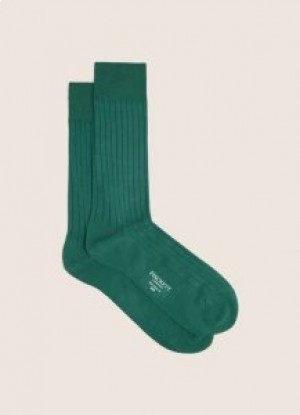  Hackett Ribbed Cotton Sokker Herre Grønn
