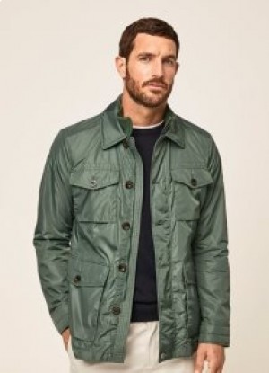 Hackett 4-pockets Jackets Men Olive Green