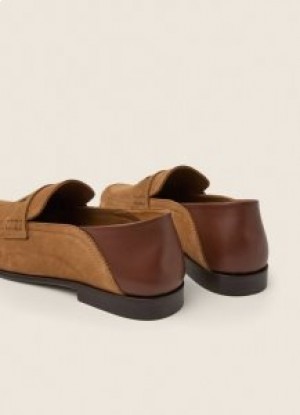 Hackett Suede Loafers Men's Brown Casual Shoes