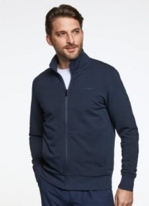 Hackett Zip Jumper Sweatshirts Men Navy Blue