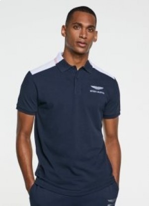  Hackett Amr klasična polo majica kratkih rukava muška tamnoplava