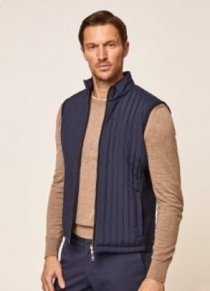  Hackett Reversible Zip Gilet Muške jakne tamnoplave