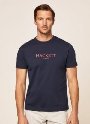 ハケット ヘリテージ クラシック メンズ Tシャツ ネイビーブルー