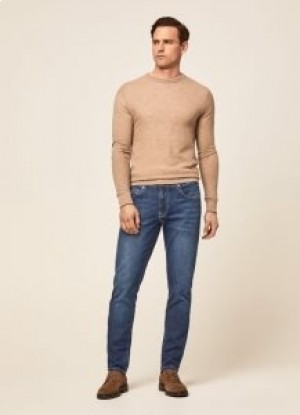  Pánske nohavice Hackett Slim Fit Chambray Jeans