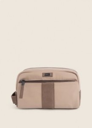  Hackett Water Repellent Toiletry Case Bolsas Masculinas Cinza