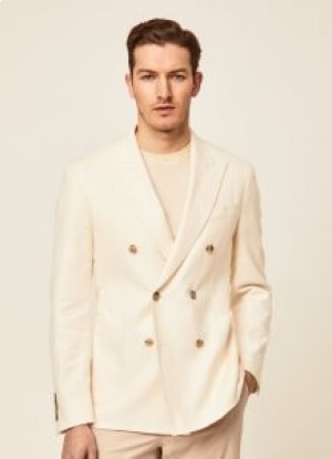  Hackett Blazers de dois botões masculino branco