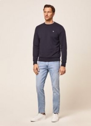  Hackett Light Wash Slim Fit Jeans Masculino Azul