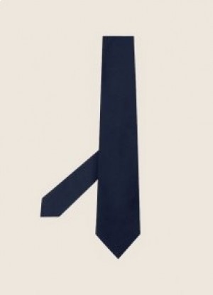  Hackett Plain Twill Herre-slips Marineblå