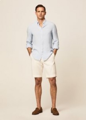  Hackett Classic Fit Danmark Shorts til mænd Hvid