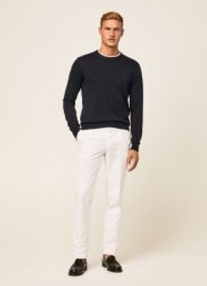  Pantalon Slim Fit Hackett Core Kensington pour homme blanc