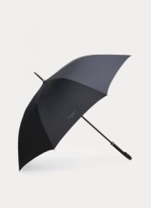  Parapluie classique pour homme Hackett avec manche en bois noir