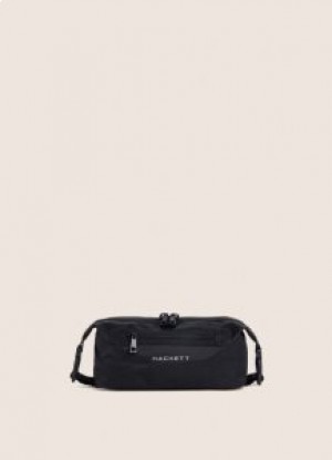  Trousse de toilette zippée à double glissière Hackett pour homme Noir
