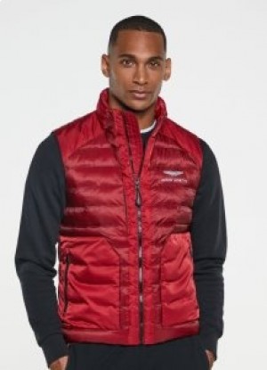  Gilet matelassé Hackett Amr pour homme, rouge