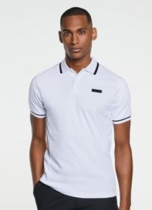  Polo Hackett Slim Fit Sport à manches courtes pour homme Blanc
