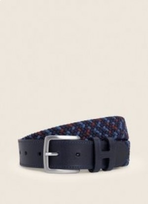  Ceintures tressées pour hommes Hackett multicolores bleues