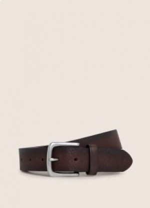  Ceintures en cuir Hackett pour hommes marron foncé