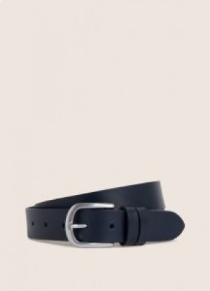  Hackett Herren Ledergürtel Marineblau