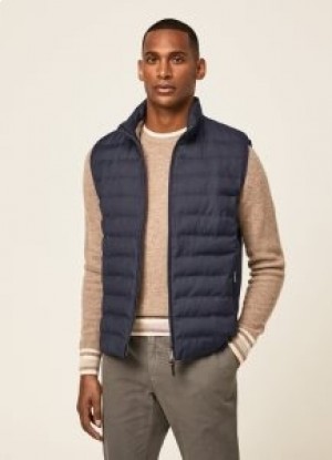  Hackett Skip Steppweste Herren Marineblau