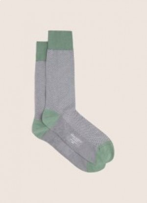  Hackett Fischgrät Wollsocken Herren