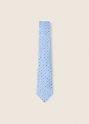  Hackett Polka-dots Print Herren Krawatten Blau