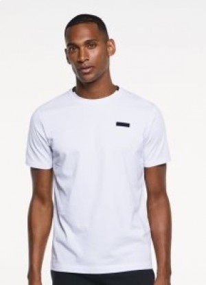  Camiseta blanca con el logotipo estampado de Hackett para hombre