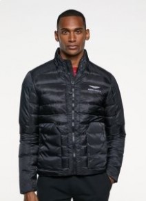  Chaquetas acolchadas Hackett Amr para hombre, color negro