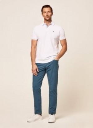  Pantalones Hackett Regular Fit Core Trinity para hombre en turquesa