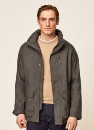  Chaquetas impermeables 2 en 1 de Hackett para hombre en color gris