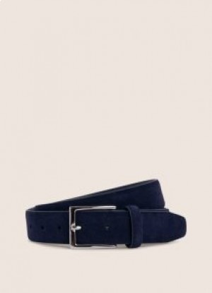  Cinturones de cuero Hackett para hombre azul marino