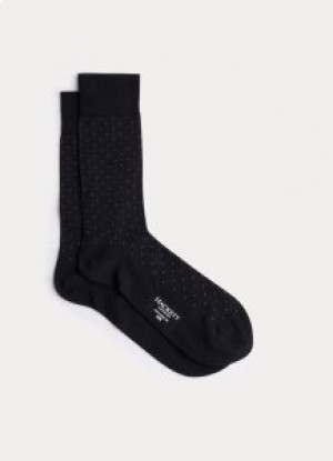  Calcetines Hackett con estampado de lunares para hombre en color blanco